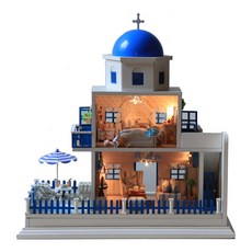 Kkomideal DIY 微型房子超大 04 浪漫聖托里尼 + 手工工具, 混色