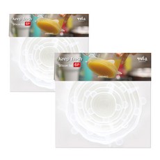JANGVAYO Keep Fresh 矽膠蓋 6 種 x 2p, 半透明