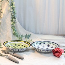 義大利麵碗2款組 22cm, 雛菊，甜瓜, 1組