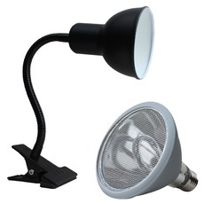 Rora Pet 碳射燈100W+爬蟲後蓋插座長夾型SPBR902A套組, 混色, 1套