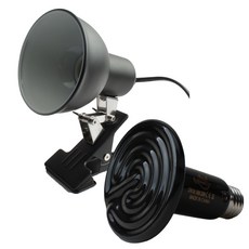 Sparkzoo Laurapet 陶瓷加熱燈 100W + 爬蟲後蓋插座夾式 SPBR902 套組, 混色, 1套