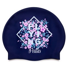 Oh ORA Studio 防皺矽膠泳帽, 海軍藍, 1個