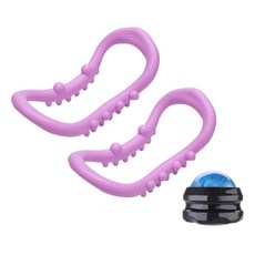 멀티 요가링 2p + 롤링 마사지볼 랜덤발송 세트, 퍼플, 1개