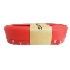 Good Car武士橡膠空氣壩 Season 2 裝飾基本型 汽車前保桿保護條 2.5m, 紅色