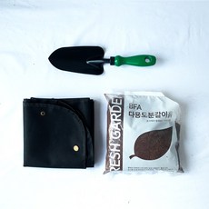 프레시가든 BFA 다용도 매트 + 분갈이 흙 2.5L + 모종삽 실내 분갈이 세트