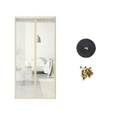 蕾絲條紋門型蚊帳, 淺褐色的