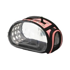 GUNU 반려동물 투명 핸들 이동가방, 핑크, 1개