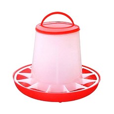 닭 반자동 모이통 6Kg, 혼합색상, 1개