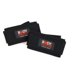 바디스컬쳐 웨이트 리프팅 스트랩 2p, 블랙
