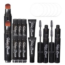 뿅뿅붓 새치커버 헤어브러쉬 세트, 흑갈색, 2세트