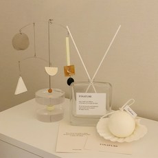 方形擴香瓶, 鼠尾草與海鹽, 100ml, 1個