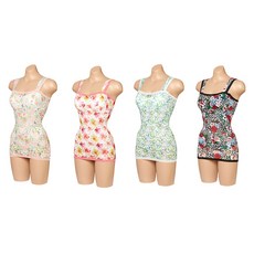 ENCARTA Botanic Olace Print Ranju 塑形上衣 4 件 + 內褲 4 件套