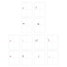 PLEPLE A5 6孔 Chouchou 週計劃補充內頁 3種套組 夢境 2p + 海洋 2p + 森林 2p, 16張