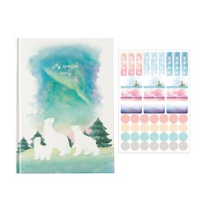 翻轉我的特別故事日記+日程管理貼紙, 北極熊