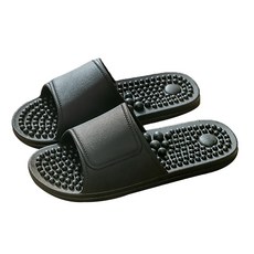 I Love Home Top Wrap Cover 指壓客廳浴室拖鞋 黑色, 1個