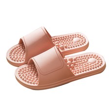 I Love Home Top Wrap Cover 指壓客廳浴室拖鞋 粉紅色, 1個