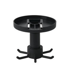 黏貼式廚房用品收納旋轉掛勾頂端掛勾, 黑色的, 1個