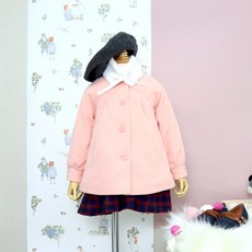 amareillael 女孩可拆卸毛領大衣
