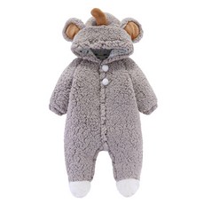 베베니즈 뽀글 풀스냅 방한후드 우주복