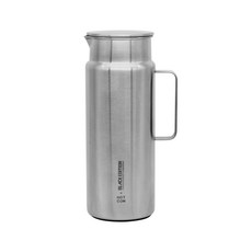 Hotcom 全不鏽鋼高級水瓶, 銀色, 1850ml, 1個