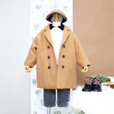 Ilael 兒童雙排釦大衣