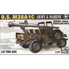 AFVCLUB 1/35 M38A1C 1/4 ton 106mm Recoilless Rifle 프라모델 AF35S19, 1개