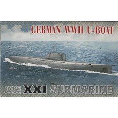 AFV CLUB 1/350德國二戰U-Boat XXI潛艇塑膠模型 73501, 1個