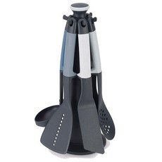 Joseph Joseph 料理工具組, 6種烹飪工具+支架, 天藍色, 1組