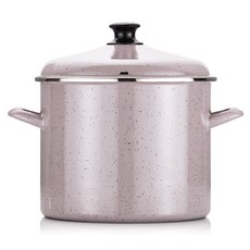 HAMPTONS 電磁爐適用雙耳琺瑯燉鍋, 24cm, 藍莓馬卡龍