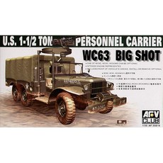 AFVCLUB 1/35 WC63 Big Shot 1-1/2T 6*6 Personnel Carrier塑膠模型 AF35S18, 1個