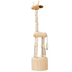 Tanniye樹木角色娃娃裝飾品 長頸鹿 ZSP015, 淺褐色的