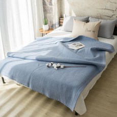 絎縫純棉水洗墊 8mm, 藍色