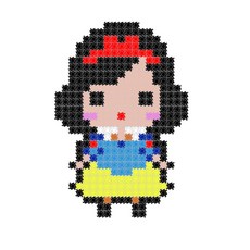 積木塊 DIY組合 8mm+扣環 隨機出貨, 白雪公主 (P2)