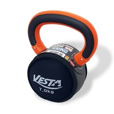 VESTA 소프트 케틀벨, 혼합색상, 7kg, 1개