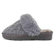 단골언니 여성용 꽈배기 니트 털 슬리퍼 프렌빌