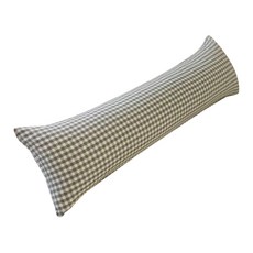 The Sketch 像素格紋身體抱枕 + 枕芯套組, 灰色