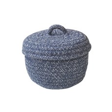 The Flow Company 可愛橡子蓋布藝收納籃, 混色藍色, 1個