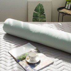 水洗素色長抱枕, 薄荷