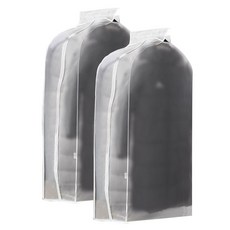 LIVENS PEVA加寬衣物防塵套 特大號 長版羽絨外套用, 1入, 2個