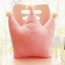 플로우 리빙 기하학 낮잠 쿠션 타입 비 크라운, 핑크