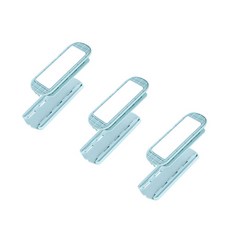 The Flow Company 試著將難以整理的延長線電線纏繞隱藏在這裡 電線整理小物 天藍色, 3個