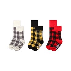 HI BABY CLUB 格紋及膝襪 3雙