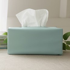 CASA VERDE 療癒人造皮革方形面紙套 2入, 薄荷綠