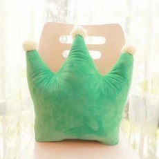 플로우 리빙 기하학 낮잠 쿠션 타입 비 크라운, 그린