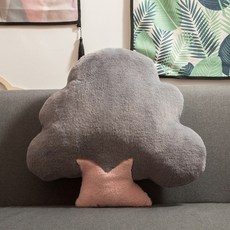 室內靠墊 D款樹木, 灰色