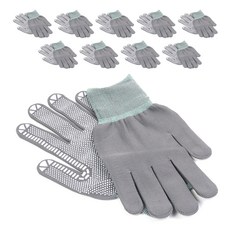 ICI 圓點半塗層工作手套 S, 灰色, 10個