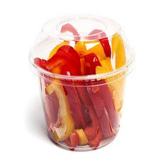 圓形沙拉配菜容器 + 圓蓋套組 DC24S, 1入, 50個