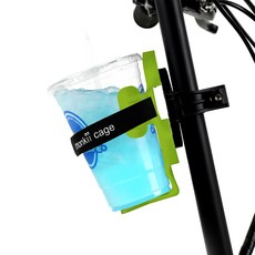 dom 可準備電動滑板車杯架水瓶猴籠, 綠色, 1個