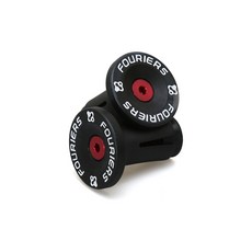 FOURIERS Bike Road 車把尾塞 黑色, 1個