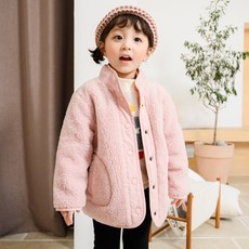 Lala Amang 孩童雙面保暖絨毛外套